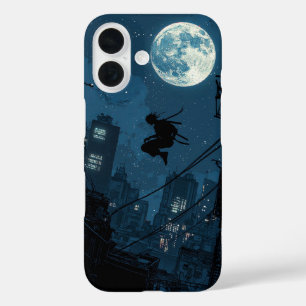 Coque Pour iPhone 16 Éclipse bleue