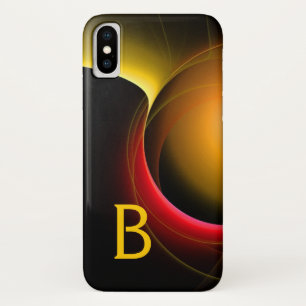 Coque Case-Mate iPhone ECLIPSE MONOGRAM Vibrant noir jaune
