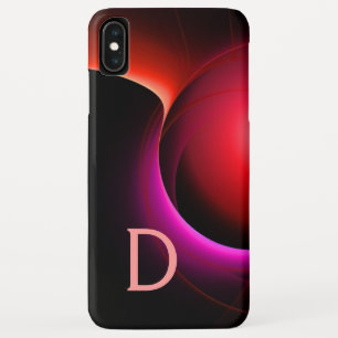 Coque Case-Mate Pour iPhone ECLIPSE MONOGRAM Vibrant noir rouge rose