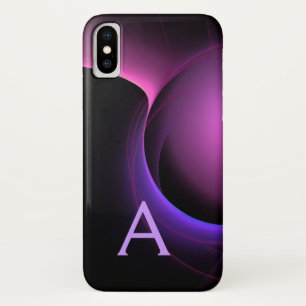 Coque Case-Mate Pour iPhone ECLIPSE MONOGRAM Vibrant noir violet