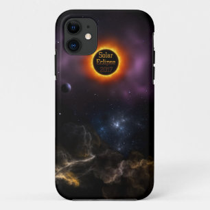 Coques Pour iPhone Éclipse solaire 2017 Nebula Bloom
