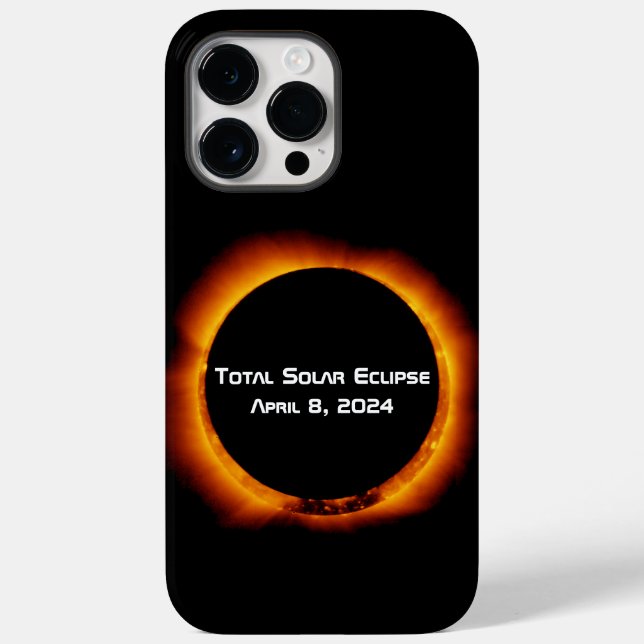 Coques Case-Mate iPhone Éclipse solaire totale 2024 (Verso)