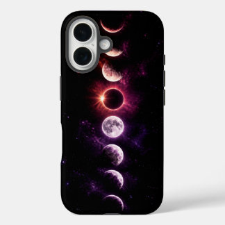 Coque Pour iPhone 16 Éclipse solaire totale et phases de la Lune | Gala