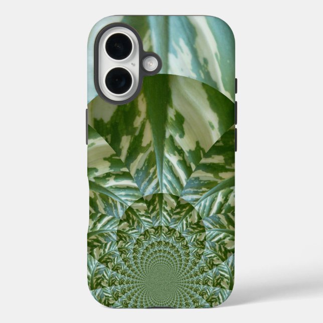 Coques Case-Mate iPhone Éco Camo Vert Kaleidoscope | Vision Durable (Verso)