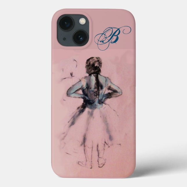COQUES Case-Mate iPhone ÉCOLE DE DANSE / BALLERINA BALLET DANSER MONOGRAM (Verso)