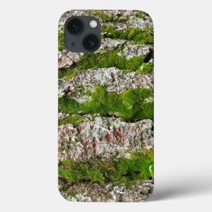 iPhone 13 Coque Écorce d'arbre avec de la mousse