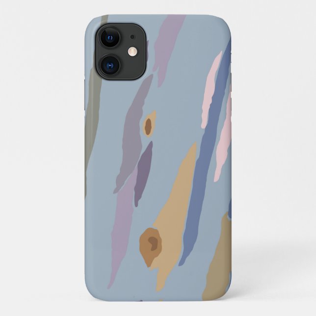 Coques Case-Mate iPhone Écorce d'arbre d'eucalyptus bleu (Dos)