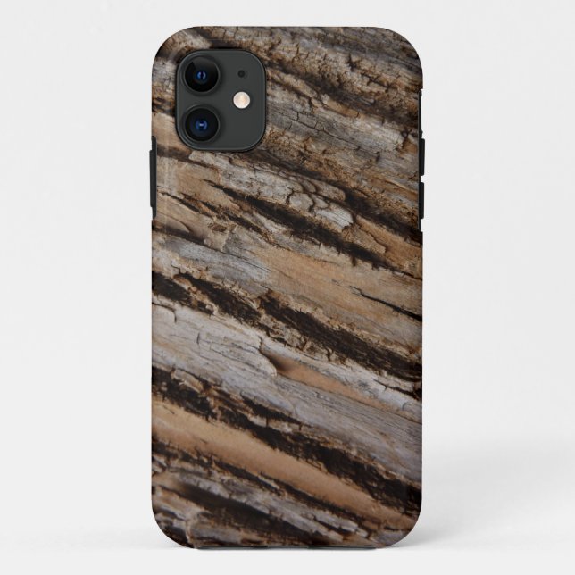 Coques Case-Mate iPhone Écorce d'arbre I Dessin texturé abstrait naturel (Dos)
