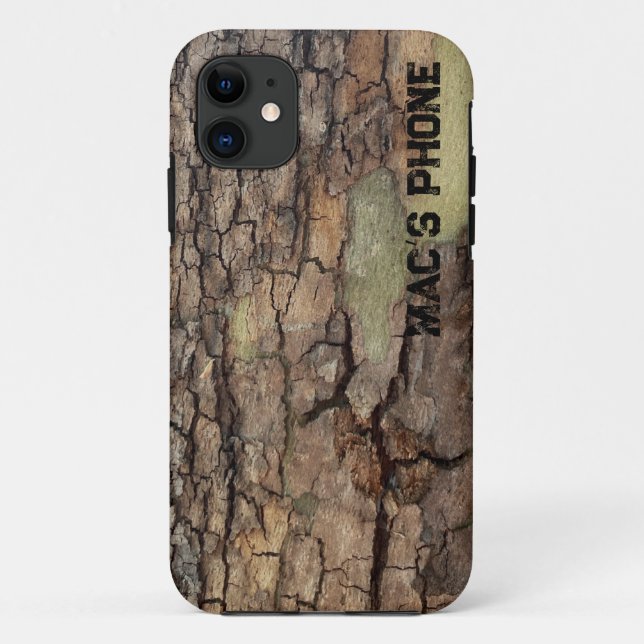 Coques Case-Mate iPhone Écorce d'arbre rustique, motif naturel extérieur (Dos)