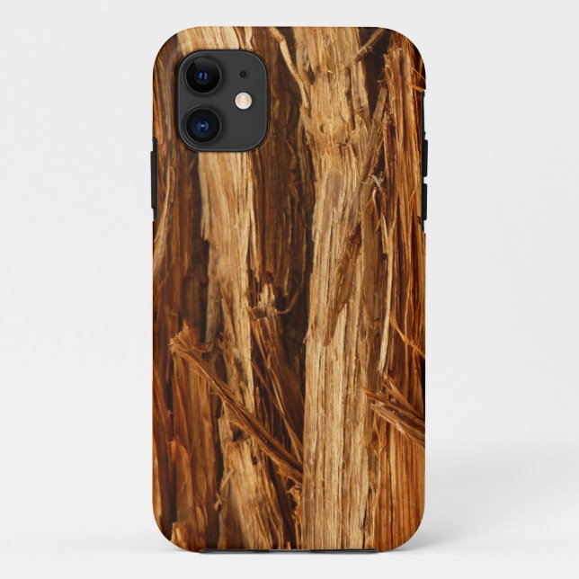 Coques Case-Mate iPhone Écorce de bois texturée de cèdre (Dos)