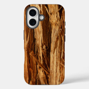 Coques iPhone 16 Écorce de bois texturée de cèdre