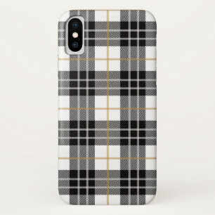 Case-Mate iPhone Case écossais tartan noir et blanc
