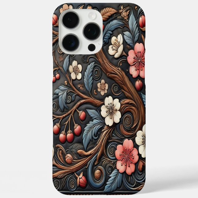 Coques Case-Mate iPhone Écran de fleurs de cerisier inspirées par la natur (Verso)