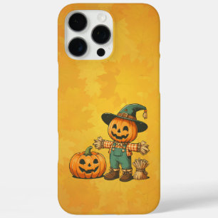 Coque iPhone 16 Pro Max Écran d'Halloween/Automne mignon et citrouille