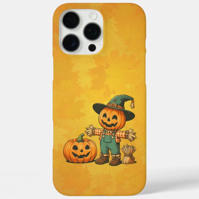 Coques Case-Mate iPhone Écran d'Halloween/Automne mignon et citrouille (Verso)
