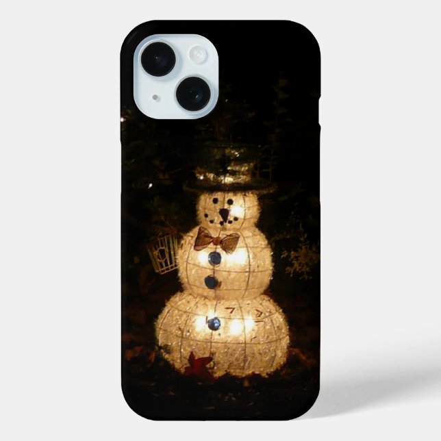 Coques Case-Mate iPhone Écran Luminaire Snowman (Verso)