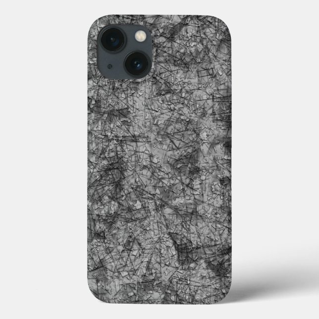Coques Case-Mate iPhone Écrans sur un gris légèrement tacheté à noir (Verso)