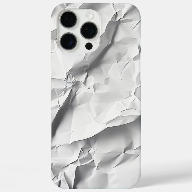 Coques Case-Mate iPhone Écrasé Livre blanc Texture Téléphone moderne (Verso)