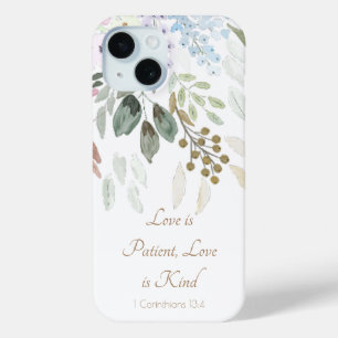 Coque Case-Mate iPhone Ecriture moderne Aquarelle Floral Blanc