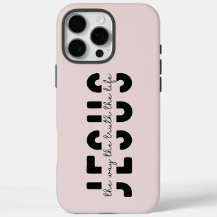 Coque iPhone 16 Pro Max Écriture rose vif moderne iPhone