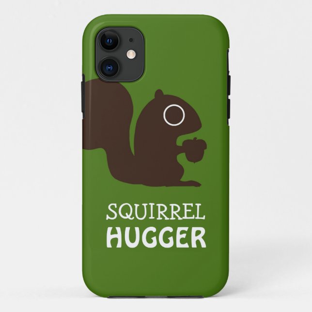 Coques Case-Mate iPhone Écureuil avec le texte fait sur commande (Dos)