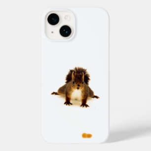 Coques Pour iPhone Écureuil brun mignon blanc marrant