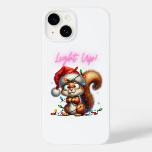 Coque Case-Mate iPhone Écureuil de Noël avec la carte Festive