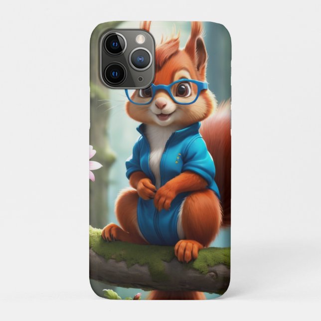 Coques Case-Mate iPhone Écureuil mignon sur la branche d'arbre (Dos)