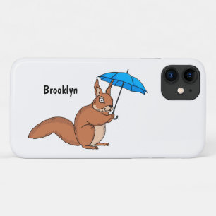 Case-Mate iPhone Case Écureuil rouge mignon avec dessin animé parapluie