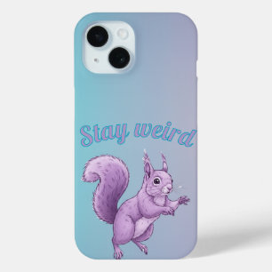 Coque Case-Mate iPhone Écureuil Violet Dessin Animé Dégradé Pastel