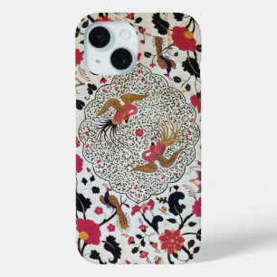 COQUE Case-Mate iPhone EDEN / ELEGANT RED BLACK WHITE FLOWERS AND BIRDS