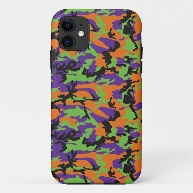 Coques Case-Mate iPhone Édition Halloween Monstre Camo HOC (Dos)