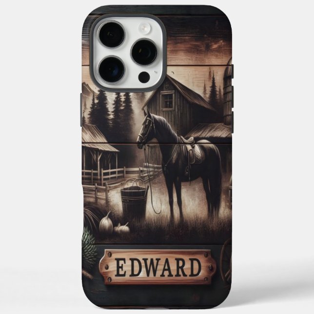 Coques Case-Mate iPhone Edward's Rustic Farm (Verso)