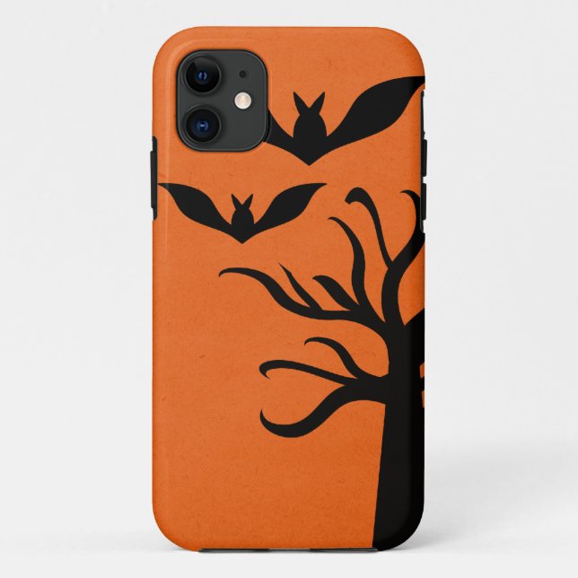 Coques Case-Mate iPhone Eerie Bats iPhone 5 BT Coque, Orange (Dos)