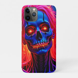 Case-Mate iPhone Case Eerie Skeleton avec conception de cheveux roses