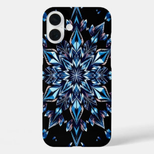Coque Pour iPhone 16 Plus Effet Cristal Bleu