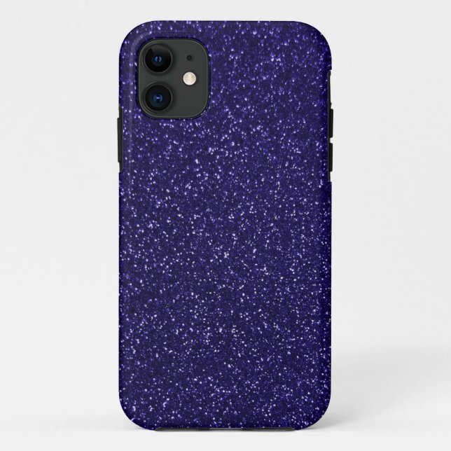 Coques Case-Mate iPhone Effet de Parties scintillant royale pourpre (Dos)