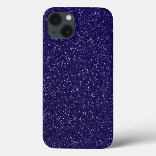 Etui iPhone 13 Effet de Parties scintillant royale pourpre