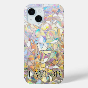 Coque Case-Mate iPhone Effet de verre coloré prismatique - Arc-en-ciel pr