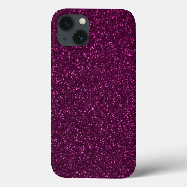 Coques Case-Mate iPhone Effet Parties scintillant rose chaud (Verso)