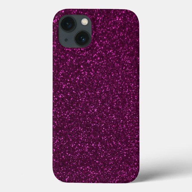 Coques Case-Mate iPhone Effet Parties scintillant rose chaud (Verso)