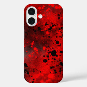 Coque Pour iPhone 16 Effet peinture de pulvérisation rouge iPhone 16 Co