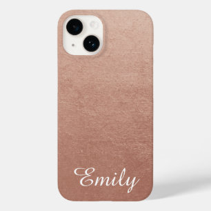 Coque Case-Mate iPhone Effet photo Rose personnalisé Gold Foil