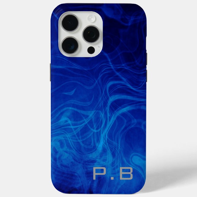 Coques Case-Mate iPhone Effet unique bleu électrique personnalisé (Verso)