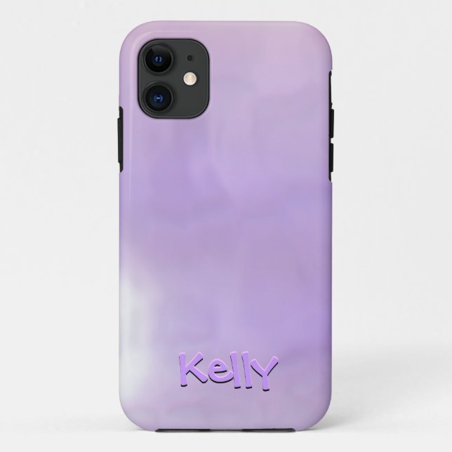 Coques Case-Mate iPhone Effets 3d Texte Arrière - plan tourbé violet et ro (Dos)
