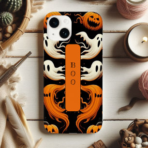 Coque Case-Mate iPhone Éffrayant Boo Ghost Ghoul Jack Halloween Orange Fu