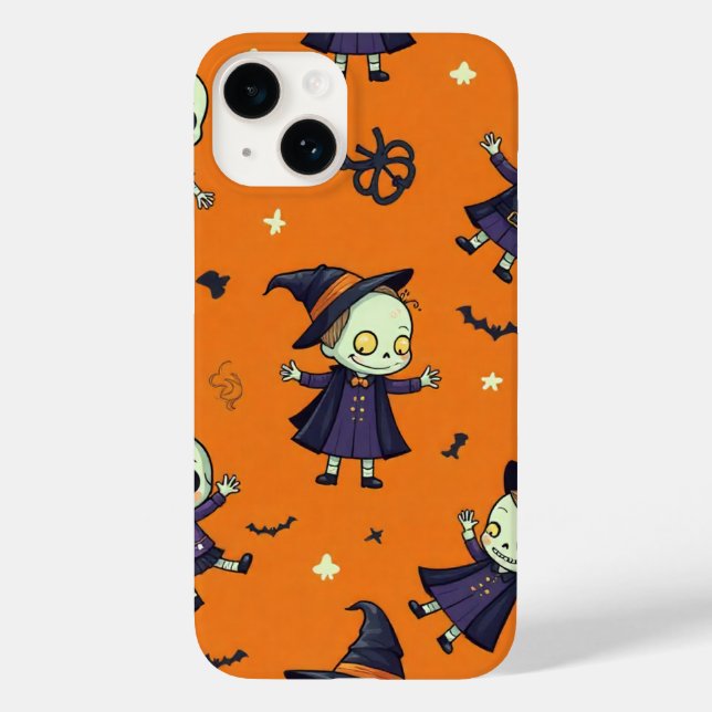 Coques Case-Mate iPhone Éffrayant Chic Halloween Coussin - Festive (Verso)