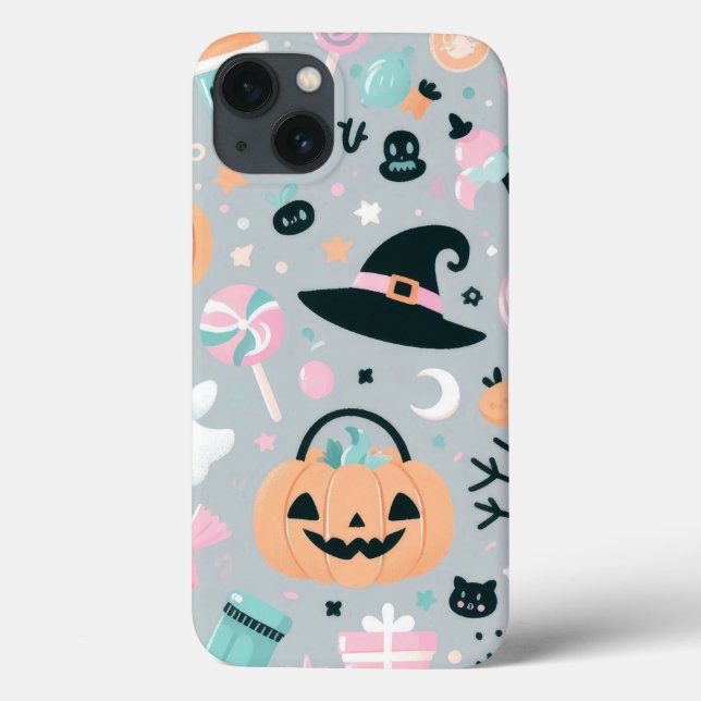 Coques Case-Mate iPhone Éffrayant Ghost Cowboy Cute Halloween Boo Western (Verso)
