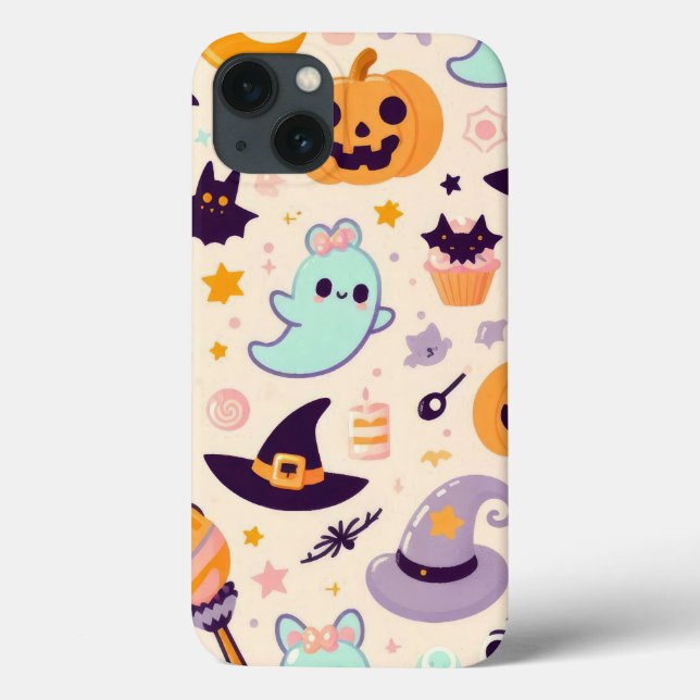 Coques Case-Mate iPhone Éffrayant Ghost Cowboy Cute Halloween Boo Western  (Verso)