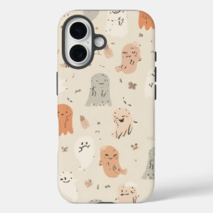 Coque Pour iPhone 16 Éffrayant Ghost Halloween iPhone 16 Tough Coque.